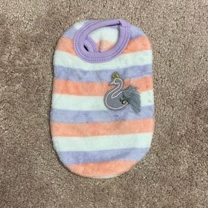 Purple and Peached Striped Pet Sweatshirt